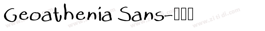 Geoathenia Sans字体转换